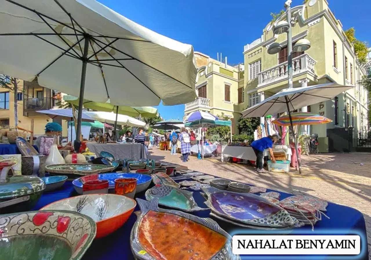 Tel-Aviv Center, Near The Beach, Terrace, 2 People Buitenkant foto
